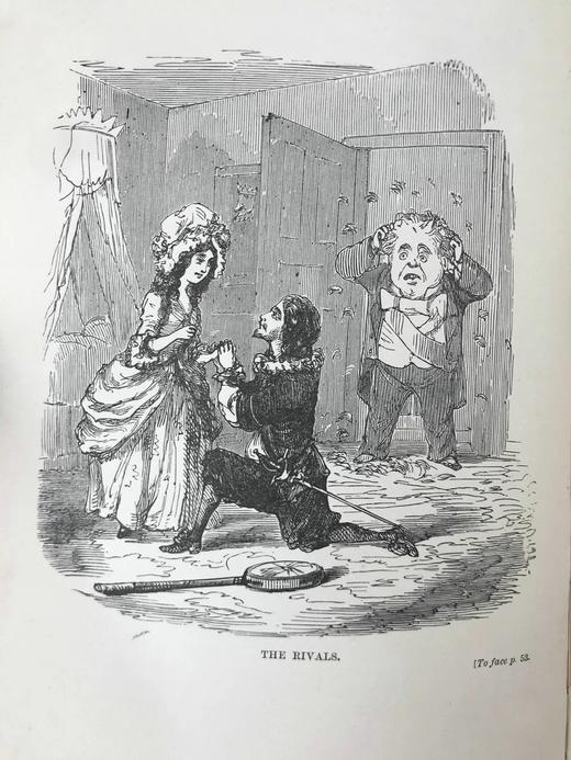 1923年 萨克雷《玫瑰与指环》 数十幅版画插图 布面精装32开 商品图8