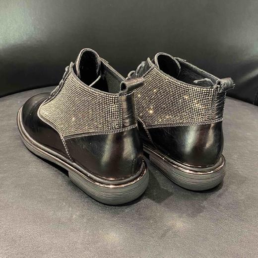 lfgj jeans   AC006  真皮马丁靴女百搭英伦风短靴低跟秋冬女靴子 商品图6