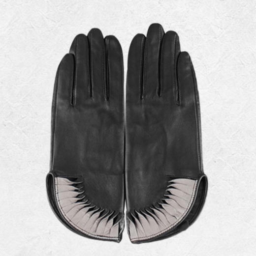 LFGJ   U105  秋冬真皮手套女薄款开车手套进口特色珠光皮修手羊皮手套 商品图5