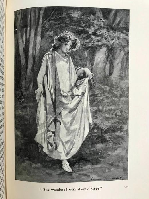 1912年 人间天堂故事集 16幅插图 漆布精装32开 商品图10