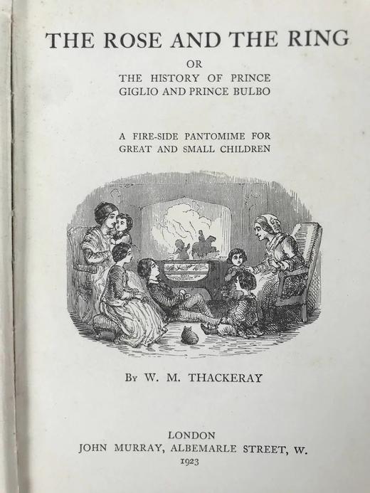 1923年 萨克雷《玫瑰与指环》 数十幅版画插图 布面精装32开 商品图3