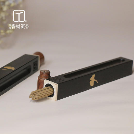 【海岛香树】线香单品（经典款）两用型黑檀香筒10.5cm*1.5mm*30支 商品图0
