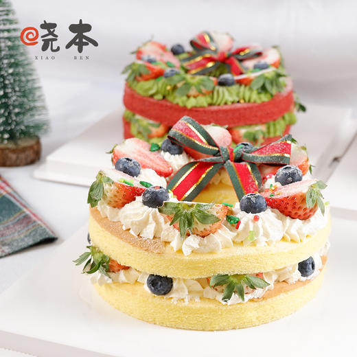 圣诞限定｜圣诞花环裸蛋糕 商品图9