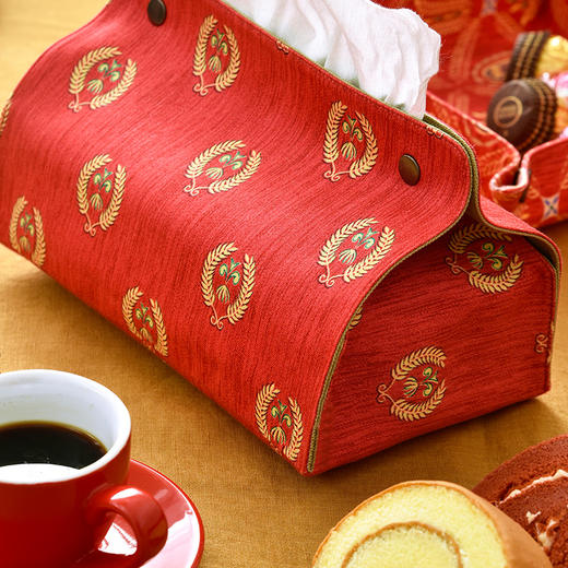 金色麦穗新春系列喜庆干果盘餐巾盒 商品图1