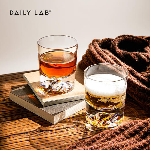 DAILY LAB 转山【人工吹制玻璃杯 】杯中有山创意威士忌酒杯高颜值水杯茶杯 商品图2