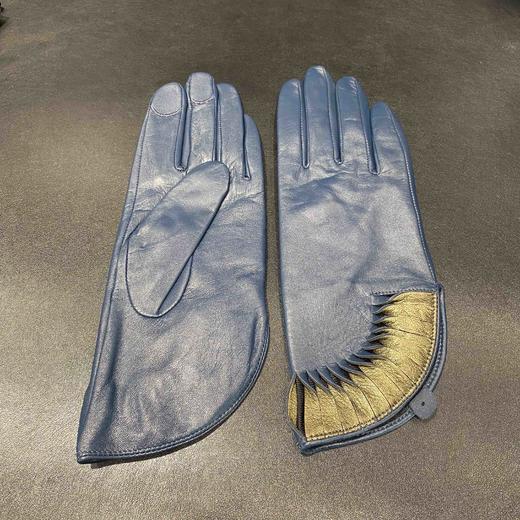 LFGJ   U105  秋冬真皮手套女薄款开车手套进口特色珠光皮修手羊皮手套 商品图4