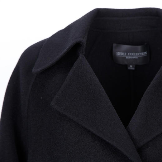 LH9V6斯尔丽瑟俪2021秋冬新款经典双排扣复古长款保暖显瘦羊毛双面呢 商品图4