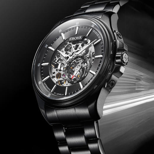 依波(EBOHR)探索者系列霸气全镂空机械男表5128 商品图2