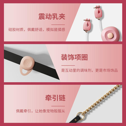 轻喃sm震动乳头刺激调情趣性用具道具乳夹乳房玩具女工具另类调教 商品图1