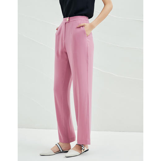 EITIE爱特爱品牌女装春夏款休闲宽松坠感阔腿裤女6505211 商品图2