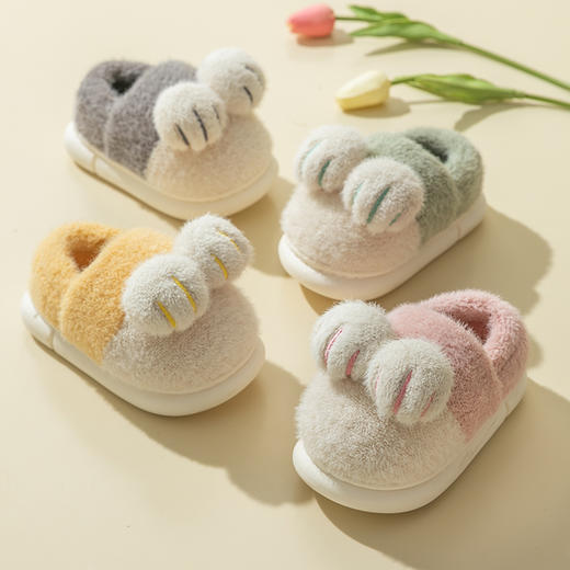 【软fufu的撸猫感】新款儿童棉鞋冬季软底防滑室内家居宝宝棉鞋男童女童保暖毛绒鞋 商品图9