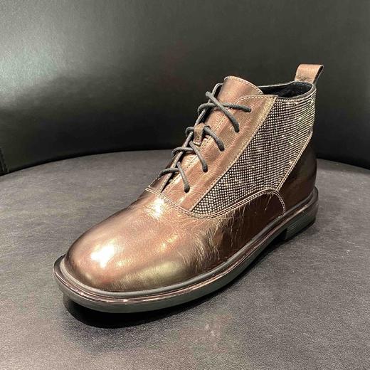 lfgj jeans   AC006  真皮马丁靴女百搭英伦风短靴低跟秋冬女靴子 商品图0