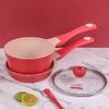 Didinika 迪迪尼卡乖乖熊宝宝辅食锅婴儿奶锅18cm小锅平底汤锅麦饭石不粘锅煮泡面热牛奶锅（奶锅+煎锅+硅胶勺子） 商品缩略图8