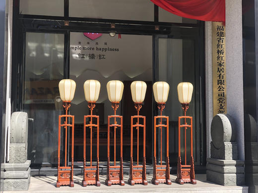 红桥红  家具严选  缅甸花梨（大果紫檀）【嘉木堂升降式 宫灯】 商品图0