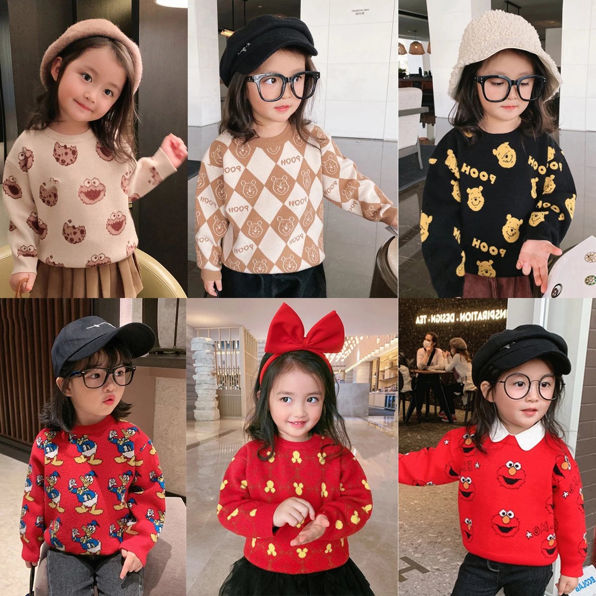 【69/2件！下单两件立减】12款秋冬加绒圆领毛衣！经典百搭手感软糯，！不同提花图案，新鲜不重样