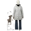 FOCALS福柯斯女装冬季新款休闲拉链连帽中长款羽绒服FRGDD798AW 商品缩略图4