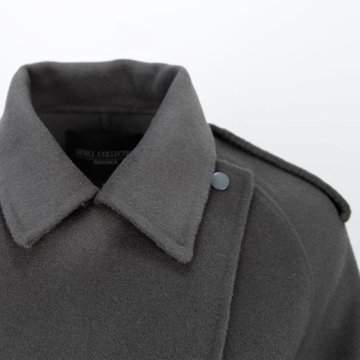 LH9W5斯尔丽瑟俪2021年新款高级感风衣款纯色率性干练风双面呢长大衣 商品图4