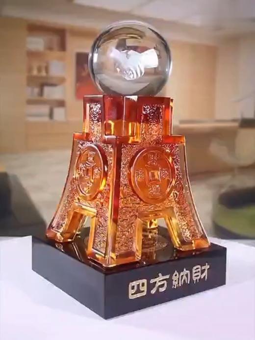 【彼达思】琉璃四方 摆件水晶球办公室装饰 商品图1