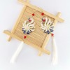 日韩新品 山海经神兽 九尾天狐 长款流苏耳环耳夹 商品缩略图2