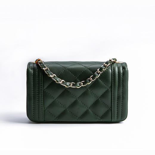 意大利原产andrea cardone 真皮经典菱格挎包 商品图6