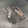 LFGJ   U102  皮手套女秋冬薄款羊皮手套特色进口腰果花真皮女士开车手套 商品缩略图4