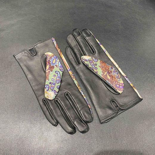 LFGJ   U102  皮手套女秋冬薄款羊皮手套特色进口腰果花真皮女士开车手套 商品图4
