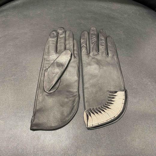 LFGJ   U105  秋冬真皮手套女薄款开车手套进口特色珠光皮修手羊皮手套 商品图7