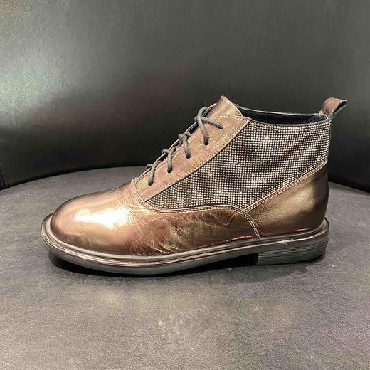 lfgj jeans   AC006  真皮马丁靴女百搭英伦风短靴低跟秋冬女靴子 商品图1