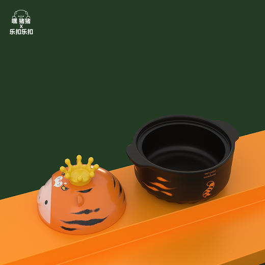 嘿猪猪虎虎生威耐热陶瓷砂锅2500ML砂锅炖锅家用燃气老虎锅虎年专属锅煲仔饭干烧不裂耐高温 商品图5