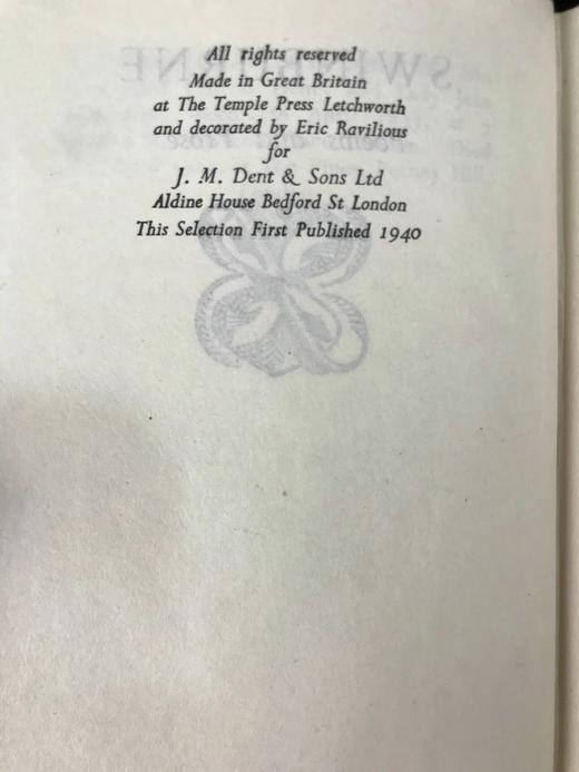 斯温伯恩诗歌与散文集 真皮精装36开 商品图3