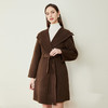 LH9W4斯尔丽瑟俪2021年新款大翻领系带款气质舒适双面呢长大衣女外套 商品缩略图1
