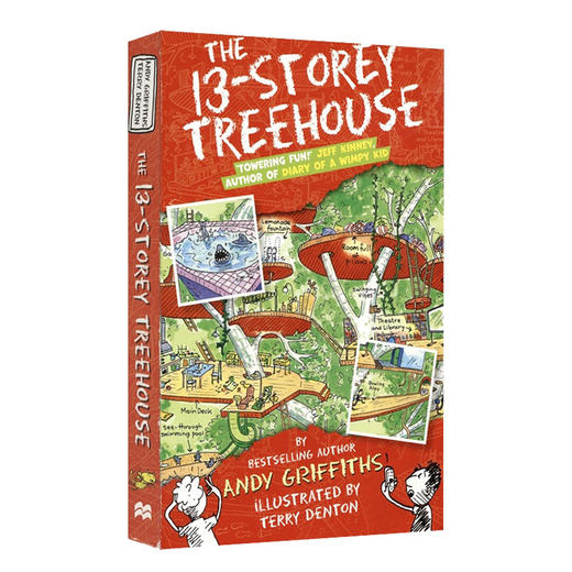 小屁孩树屋历险记 英文原版 The 13 Storey Treehouse 13层疯狂树屋 儿童英语漫画书 黑白插图 英文版进口课外读物 纽约时报畅销书 商品图0