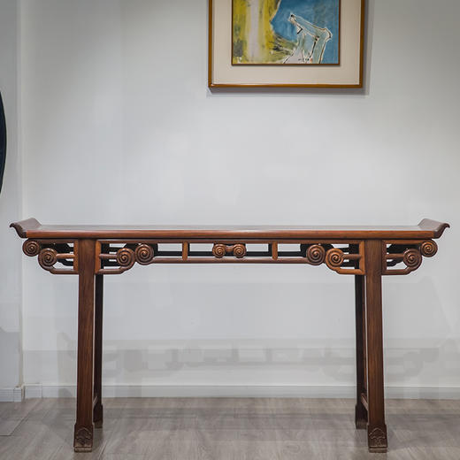 清 红木弦纹翘头案 商品图0