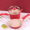 Didinika 迪迪尼卡乖乖熊宝宝辅食锅婴儿奶锅18cm小锅平底汤锅麦饭石不粘锅煮泡面热牛奶锅（奶锅+煎锅+硅胶勺子） 商品缩略图11