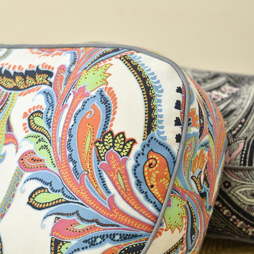 经典佩斯利多功能纯棉护腰靠垫 商品图2