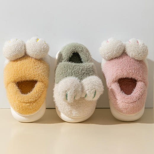 【软fufu的撸猫感】新款儿童棉鞋冬季软底防滑室内家居宝宝棉鞋男童女童保暖毛绒鞋 商品图5