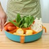 【多功能旋转沥水篮，旋转火锅篮】果肉盘分离 一格一物不串味，家用厨房火锅拼盘多格水果盘洗蔬菜篮 商品缩略图0
