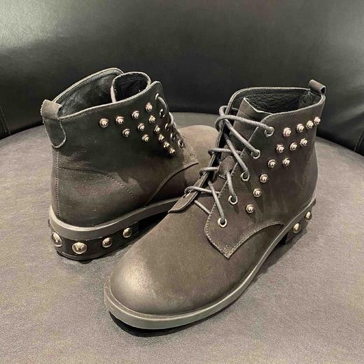 lfgj jeans  AC403  低跟休闲系带高帮鞋短靴女 商品图5