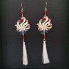 日韩新品 山海经神兽 九尾天狐 长款流苏耳环耳夹 商品缩略图6