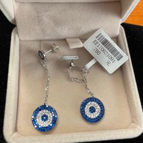 蓝眼睛耳环EE170621091