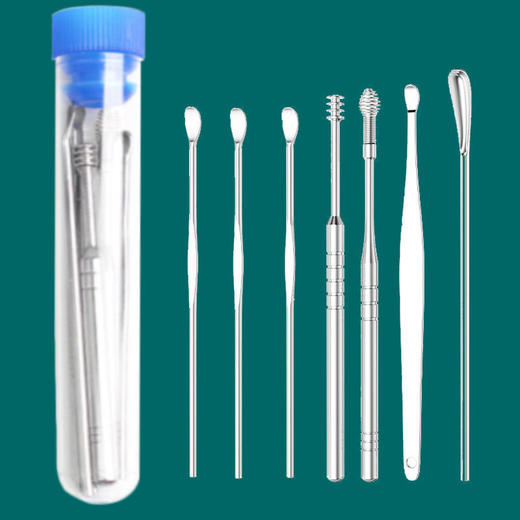 挖耳勺掏耳勺挖耳朵掏耳成人儿童用采耳工具套装不锈钢清洁器（gxfc42） 商品图8