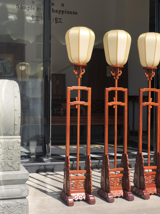 红桥红  家具严选  缅甸花梨（大果紫檀）【嘉木堂升降式 宫灯】 商品图5