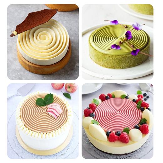 【送配方】Kereo可瑞尔 蛋糕装饰 飞轮 螺纹形硅胶模蛋糕慕斯模 商品图3