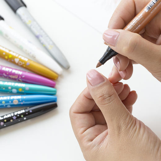 韩国慕那美（monami）美甲笔装饰彩绘笔指甲画记号笔慕娜美NAIL ART PEN艺术笔亮油笔拉线笔笔刷美妆工具 商品图2