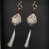 日韩新品 山海经神兽 九尾天狐 长款流苏耳环耳夹 商品缩略图8