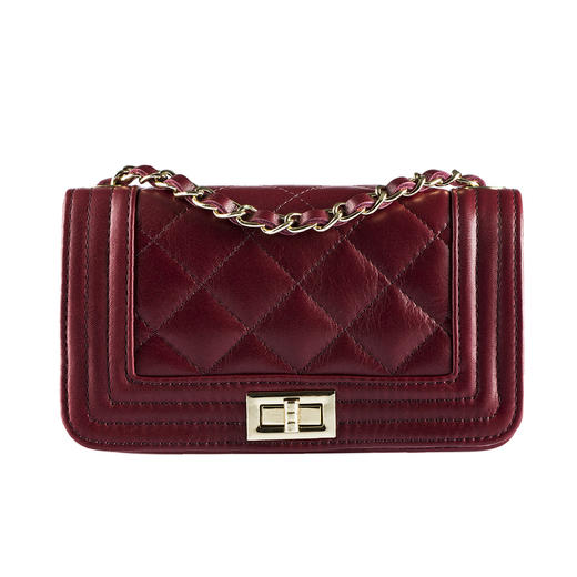 意大利原产andrea cardone 真皮经典菱格挎包 商品图0