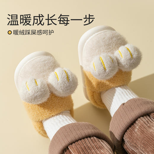 【软fufu的撸猫感】新款儿童棉鞋冬季软底防滑室内家居宝宝棉鞋男童女童保暖毛绒鞋 商品图0