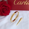 卡地亚 Cartier  经典无钻love手镯 多年口碑款 采用亚金材质 电镀18K金 商品缩略图3