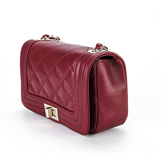 意大利原产andrea cardone 真皮经典菱格挎包 商品图2