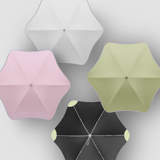 安全角雨伞梅花角直杆防晒遮阳太阳伞防紫外线晴雨两用伞带反光条 商品图5